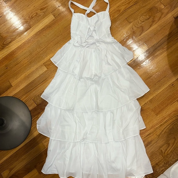 Abercrombie & Fitch Tiered Lace-Up Maxi Dress - Picture 5 of 10